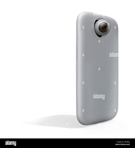 smartphone back camera with eyeball, 3d illustration Stock Photo - Alamy