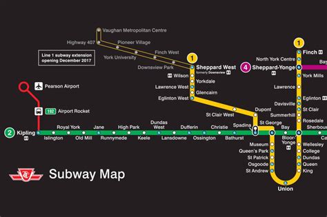 The TTC shows off new subway route map