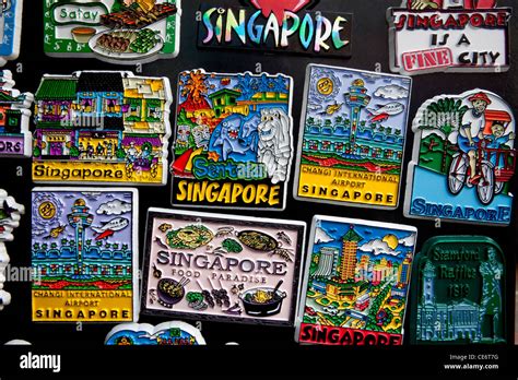 Singapore,Chinatown,Souvenir Fridge Magnets Stock Photo - Alamy