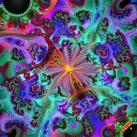 Colorful psychedelic fractal art