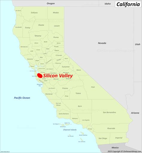 Silicon Valley Map | California, U.S. | Detailed Maps of Silicon Valley