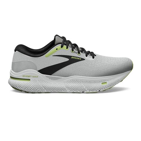 Brooks Men's Ghost Max Grey/Black/Sharp Green