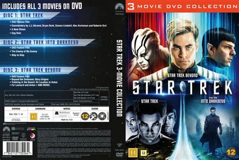 Star Trek - 3 Movie Collection dvd cover (2016) R2 Nordic