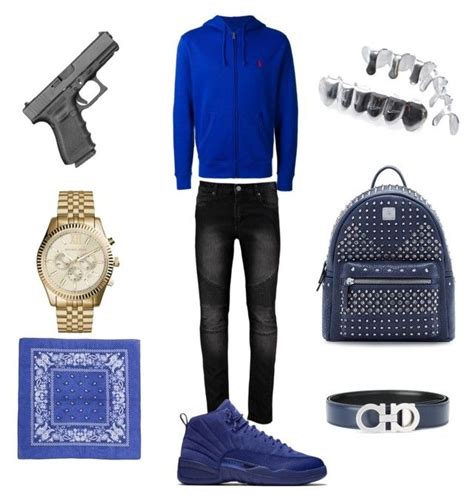 "Crip Blue" by chiefkeefsosaa on Polyvore featuring Polo Ralph Lauren ...