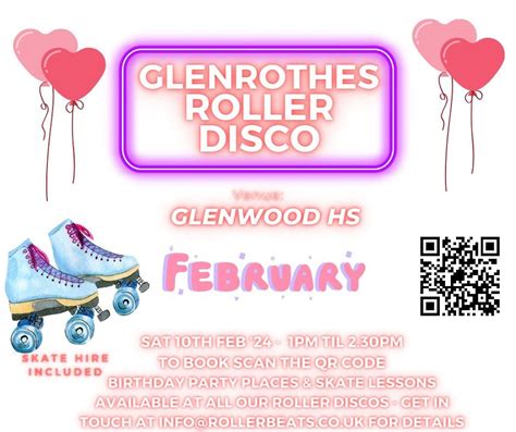 Glenrothes Public Roller Disco, Glenwood High School, Glenrothes, February 10 2024 | AllEvents.in