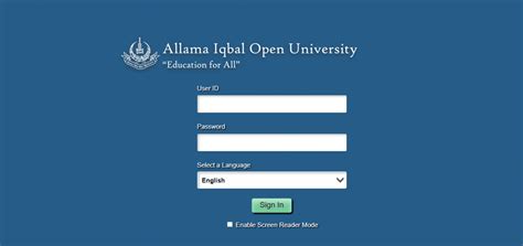 Enrollment AIOU Edu Pk Result 2024 CMS Login