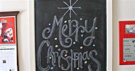 Freshly Completed: Merry Christmas Chalkboard