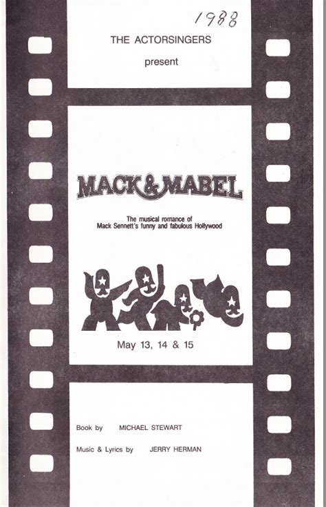 Mack and Mabel (1988) - Actorsingers