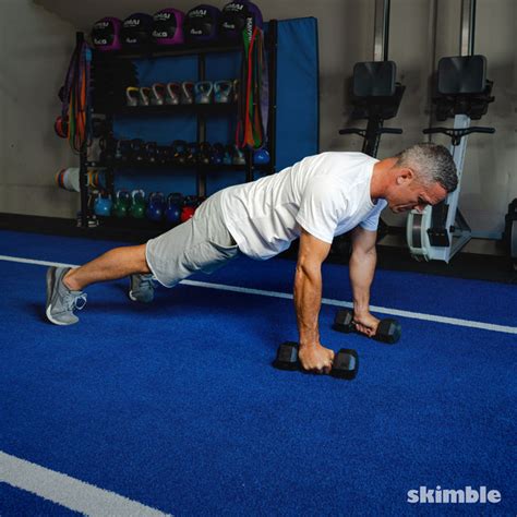 Renegade Rows with Push-Up - Exercise How-to - Workout Trainer by Skimble