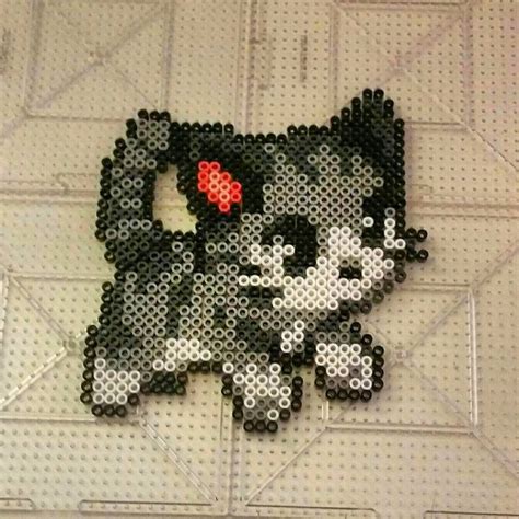 Cat perler beads by thevendelo More Perler Bead Designs, Perler Bead Templates, Hama Beads ...