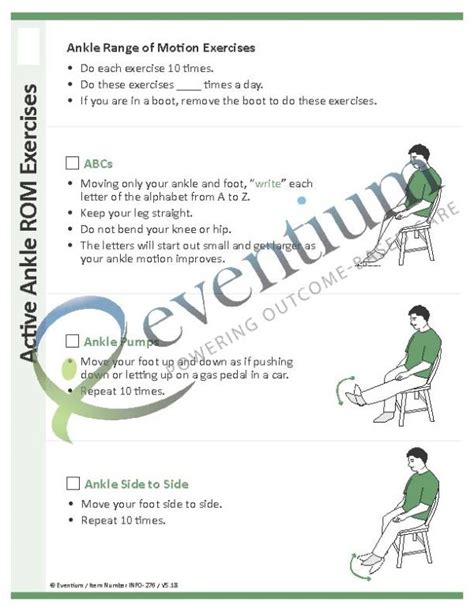 Active Ankle ROM Exercises | Eventium