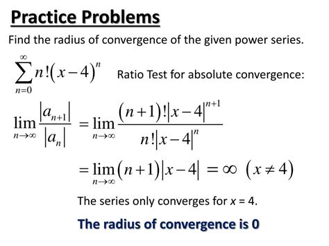 PPT - Radius of convergence PowerPoint Presentation, free download - ID ...