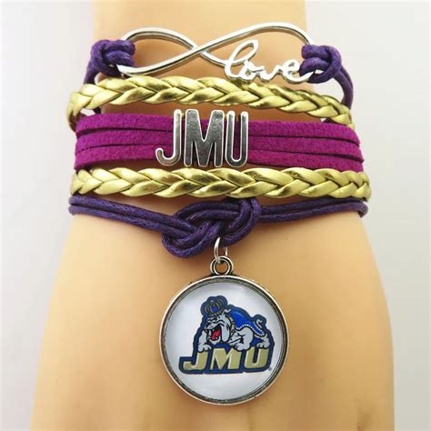 Aliexpress.com : Buy SANDEI trendy jewelry JMU DUKES football teams bracelet charm friendship ...