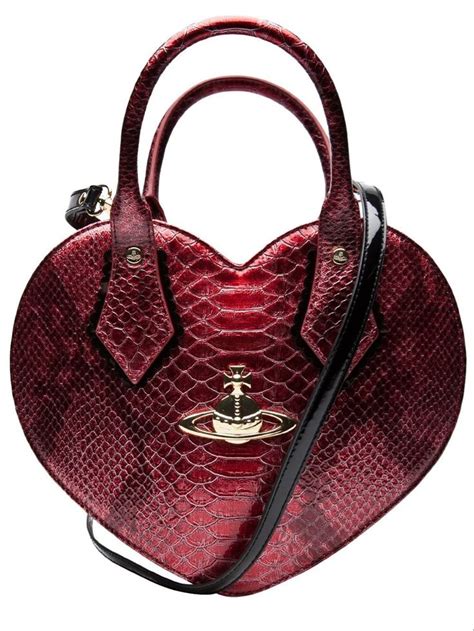 Vivienne Westwood Red Snakeskin Chancery Heart Bag | Vivienne westwood bags, Bags, Purses