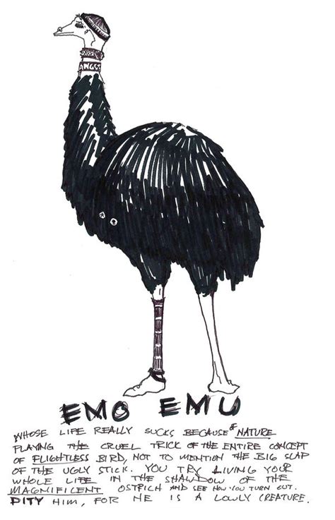 Emo Emu by subtle-design on DeviantArt