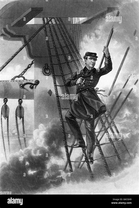 1860s AUGUST 1864 BATTLE MOBILE BAY ALABAMA REAR ADMIRAL DAVID FARRAGUT ...