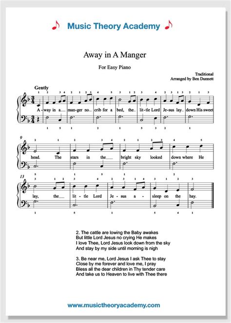 John McFarland Away In A Manger Sheet Music Notes, Chords Download ...