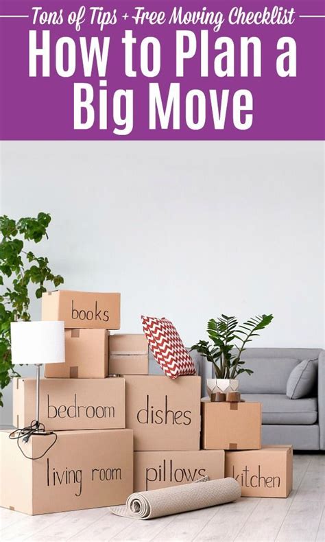 How to Plan a Big Move + FREE Printable Moving Checklist! | Moving checklist printable, Moving ...