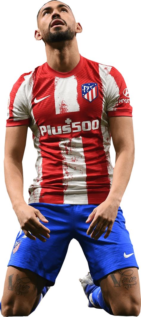 Matheus Cunha Atlético Madrid football render - FootyRenders