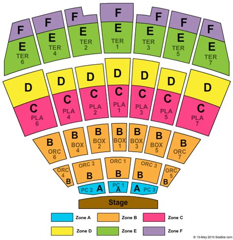 Starlight Theatre Seating Chart | Kansas City, Missouri