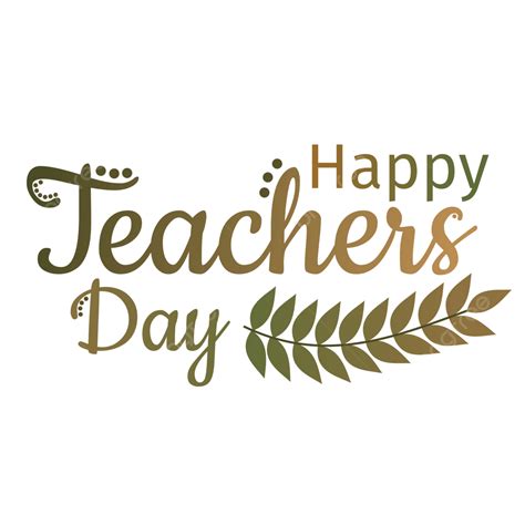 Happy Teachers Day Green Gradient, Teacher Day, Teacher, Happy Teacher S Day PNG and Vector with ...