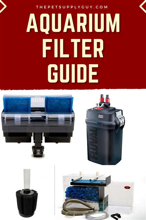 Types of Aquarium Filters - The Pet Supply Guy | Aquarium filter, Aquarium, Fish tank