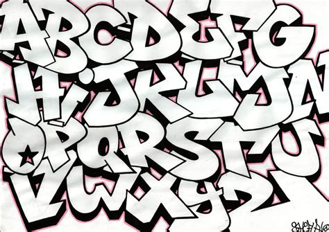 Letters Of The Alphabet In Graffiti Drawing at GetDrawings | Free download