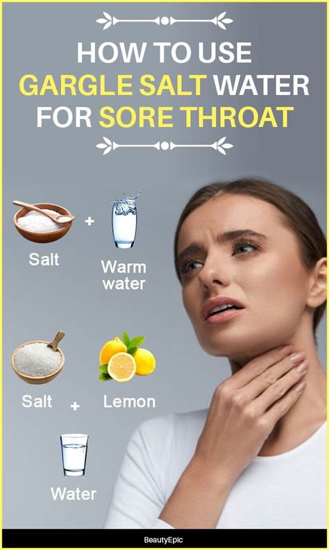 How to Gargle Salt Water for Sore Throat? | Gargle salt water, Gargle for sore throat, Cold and ...