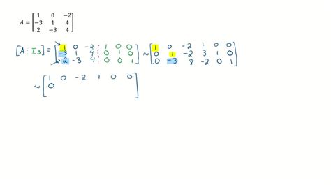 Find the inverses of the matrices in Exercises 29-32, if they exist. Use the algorithm ...