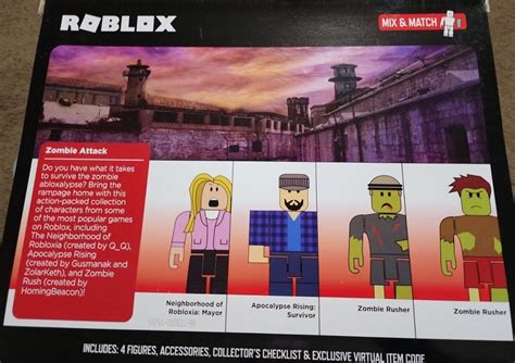 Roblox Zombie Attack Playset 20 Pieces With Exclusive V