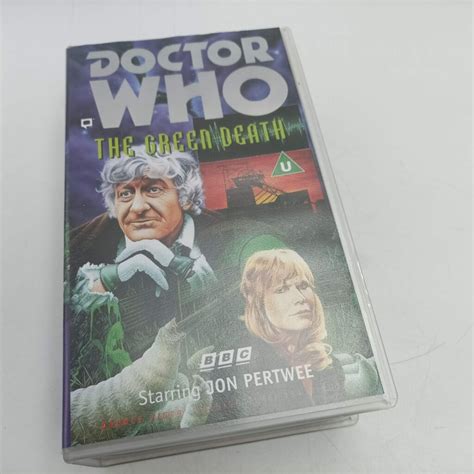 Doctor Who: The Green Death (1996) VHS Video [G+] 2x Cassettes | Giant Maggots