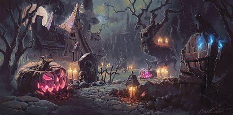 HD wallpaper: halloween, celebrations, holidays, hd, pumpkin, 4k, deviantart | Wallpaper Flare