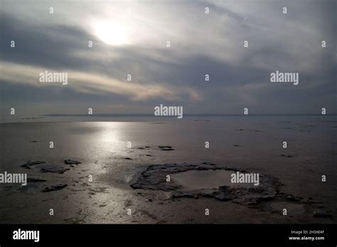 Sunset at Tuz Golu - salt lake in Turkey Stock Photo - Alamy