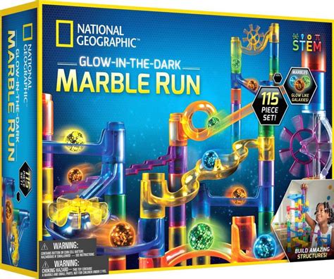 National Geographic Glow-in-the-Dark Marble Run 115 piece by Blue ...