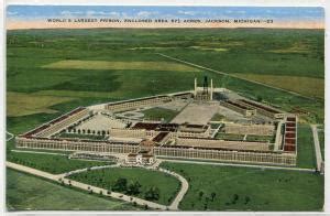 State Prison Jackson Michigan linen postcard | United States - Michigan - Other, Postcard ...