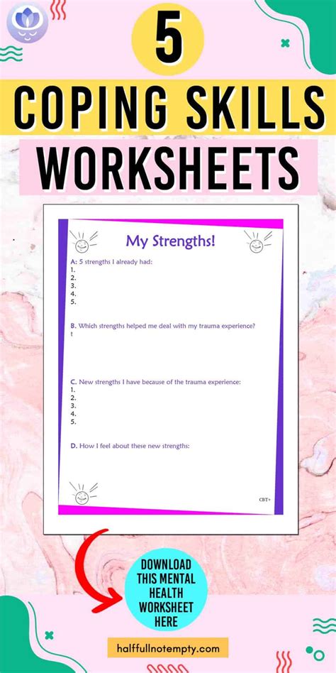 Coping Skills Worksheets (5) Coping Skills List, Coping Skills Worksheets, Healthy Coping Skills ...