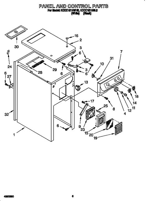 Kitchenaid Trash Compactor Parts Diagram - General Wiring Diagram