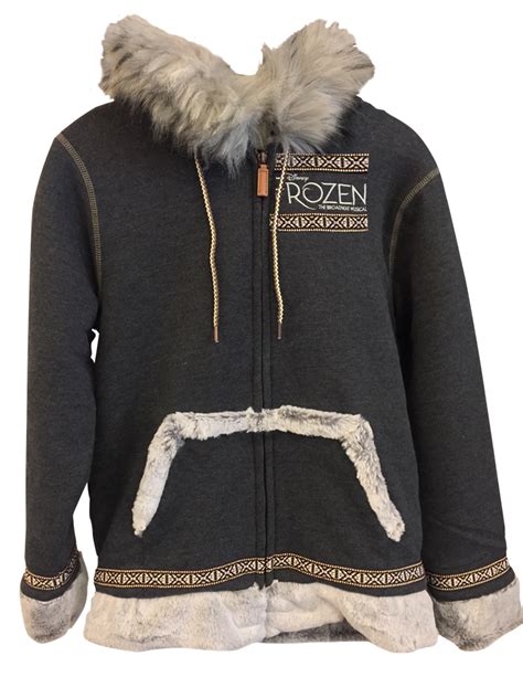 Frozen the Broadway Musical - Gray Winter Hoodie - Frozen | PlaybillStore.com