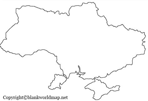 Blank Ukraine Map - Blank World Map