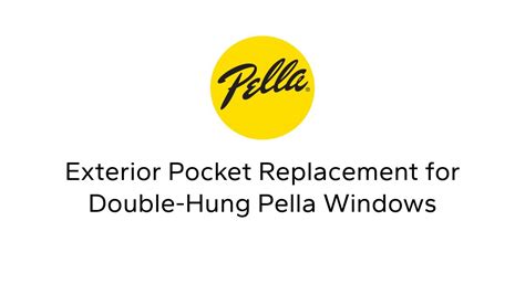 Pella Double Hung Window Installation