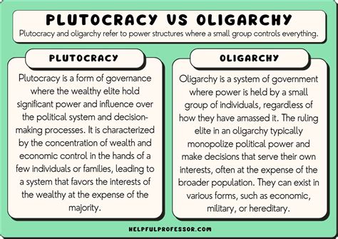 Plutocracy vs Oligarchy: Similarities and Differences (2024)