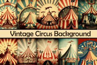 Vintage Circus Backgrounds Graphic by Pro Designer Team · Creative Fabrica