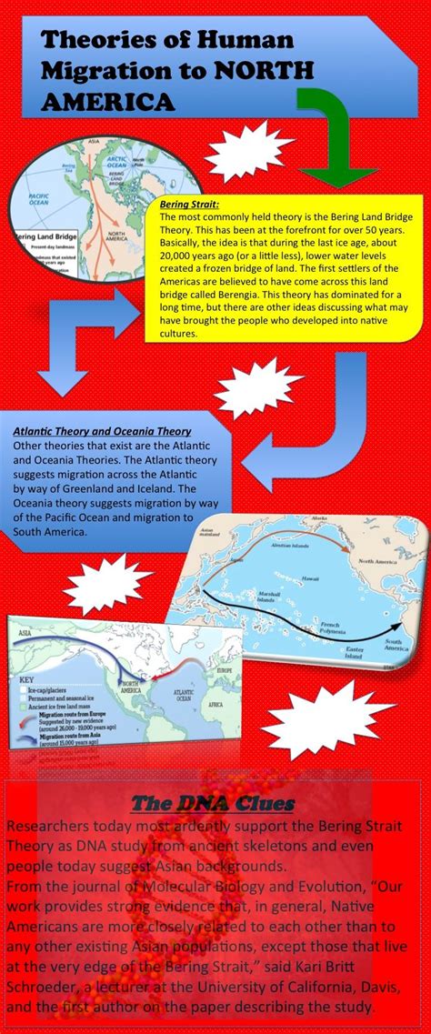 Theories of Human Migration to North America and DNA clues | Human migration, Dna activities ...