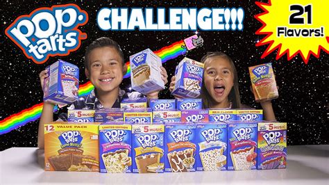 POP TART CHALLENGE!!! 21 Flavor Taste Test! - YouTube