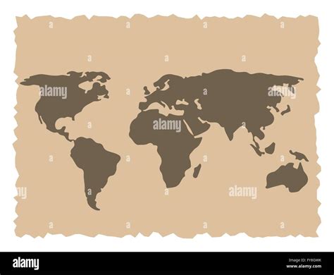 Old world map vector illustration Stock Vector Image & Art - Alamy