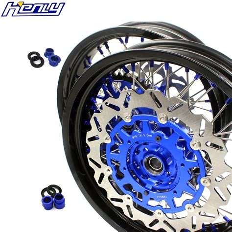 3.5*17/ 5.0*17 Supermoto Complete Motorbike Wheels Set For YAMAHA ...