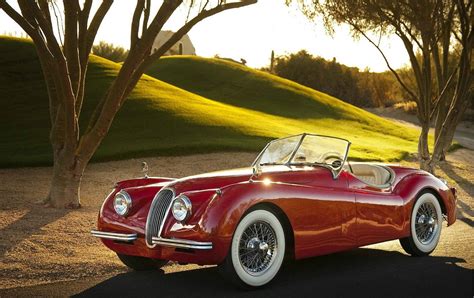 2736x1824 resolution | classic red convertible coupe, Jaguar XK120 ...