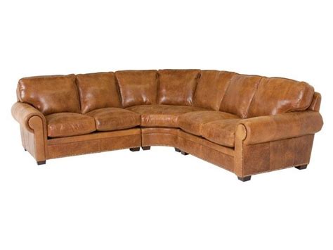 Distressed Leather Sectional Sofas | Leather sectional sofa, Leather ...