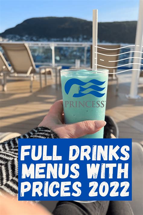 The ultimate guide to Princess Cruises drinks prices, menus and beverage packages so you can ...