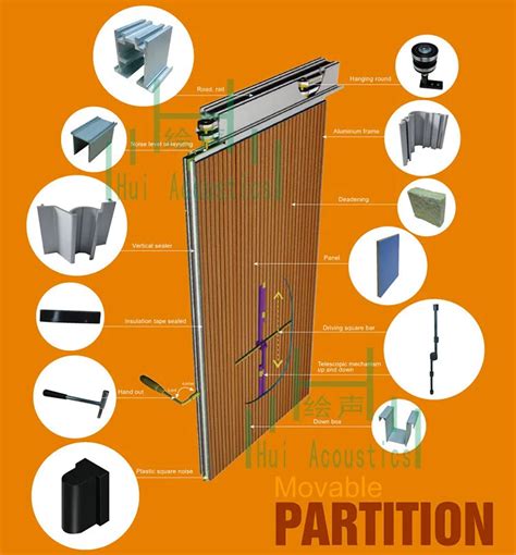 Retractable Soundproof Wall Interior Building Partition Wall Interior Movable Partition - Buy ...
